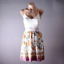 Floral Crochet Lace Waistband Summer Cami Sleeveless Beach Sundress Mini... - $27.41 CAD