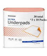 30 McKesson Ultra Heavy Absorbency Adult Bed Pad Disposable Underpads 30... - £23.76 GBP