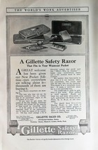 Vintage 1909 Gillette Safety Razor Boston, MA. Full Page Original Ad 721b - £5.22 GBP