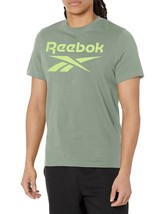Reebok Men&#39;s Standard Big Logo Tee, Harmony Green, Small - £19.62 GBP+