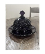 EAPG Purple Amethyst Butter Cheese Dome Croesus Riverside Glass Glows - €101,96 EUR