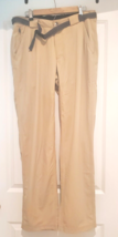 Duluth Trading Co. Mens Size L x 34 100% Nylon Khaki Cargo Pants Relaxed Belted - £23.84 GBP