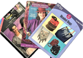 3 Vintage Craft Booklets Beaded Purses, Jewelry and Jeweled Clothing Fas... - $5.95