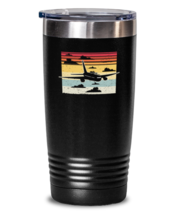 20 oz Tumbler Stainless Steel Insulated Funny Airplane Pilot  Aviation  - £23.55 GBP