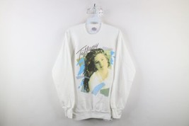 Vintage 80s Womens Medium Spell Out Pop Singer Tiffany Crewneck Sweatshirt USA - £145.27 GBP