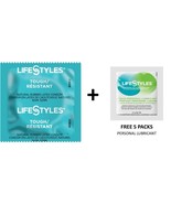 100 CT Lifestyles Tough Condoms + FREE 5 Lifestyles lubricant packs - £16.23 GBP