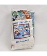 Walt Disney World Mickey Mouse Ice Skating Tapestry Woven Throw vintage ... - $59.39