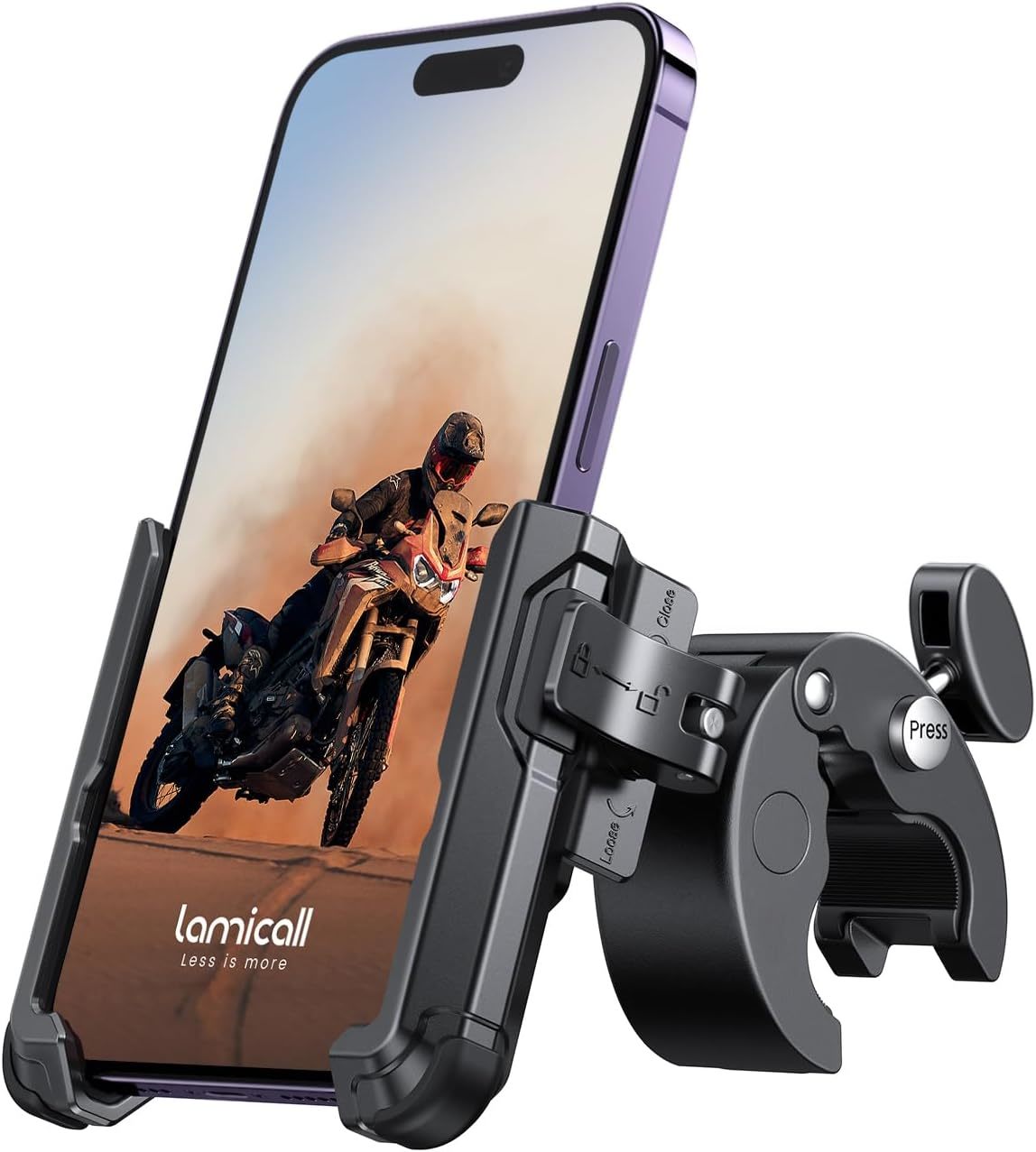 Lamicall Motorcycle Phone Mount Holder - [Camera Friendly] [1S Lock], 7&quot;... - $33.93