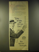 1946 Mum Deodorant Ad - Better go home and start over, Bub! - £14.78 GBP