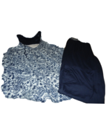 NICE Womens 1X 14 16 COMFORT CODE 2 Pc LOUNGE SET NAVY BLUE Pants &amp; Hood... - £26.13 GBP