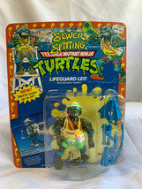 1992 Playmates Toys TMNT &quot;LIFEGUARD LEO&quot; Action Figure in Blister Pack Unpunched - £101.64 GBP