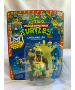 1992 Playmates Toys TMNT &quot;LIFEGUARD LEO&quot; Action Figure in Blister Pack U... - £101.17 GBP