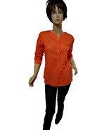 Liz Claiborne 3/4 Sleeve Eyelet Blouse Top Women&#39;s Small - $207.41 MXN