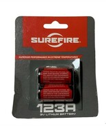 Surefire Lithium Battery 123A Lithium 2 Pack For High Drain Devices Red ... - $18.99
