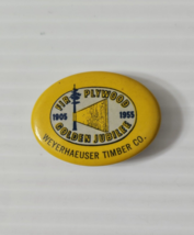 1905-1955 SIMPSON LOGGING CO. Shelton WA Advertising Golden Jubilee Pinback - £27.25 GBP