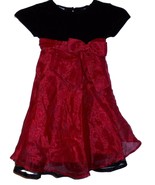 Blueberri Size 4 Black Red Girls Dressy Church Wedding Dress Holiday Chr... - £7.78 GBP