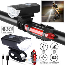 10000 Lumen 8.4V Rechargeable Cycling Light Bike Bicycle Led Front Rear ... - £22.37 GBP