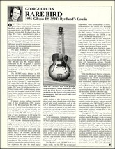 1956 Gibson ES-350T Byrdland&#39;s Cousin Guitar history article by George Gruhn - £3.31 GBP