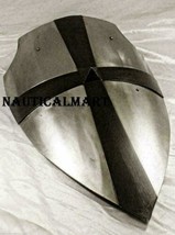 Medieval Heater Shield Lerp Warrior Kite Shield of Templar Knight Armor - £104.26 GBP