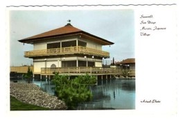 Seaworld Murata Japanese Village San Diego Real Photo Postcard 1960&#39;s California - £9.39 GBP
