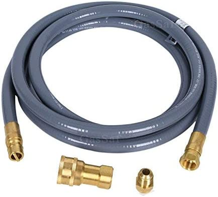 Primary image for 10 Feet 1/2" ID Natural Gas and Propane Gas Quick Connect Hose Kit -Quick Discon