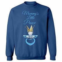 Kellyww Mommy&#39;s Little Prince Pacifier with Crown Design - Sweatshirt Royal Blue - £45.09 GBP