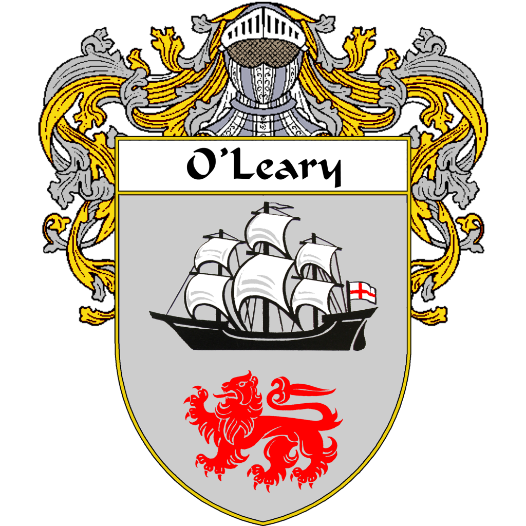 O´leary Family Crest / Coat of Arms JPG and PDF - Instant Download