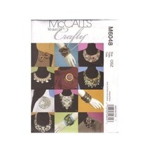 McCalls Sewing Pattern 6048 Necklaces Bracelets and Pins Crafty Jewelry ... - $8.06