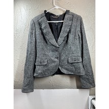 White House Black Market Womens Pleated Collar Lined Formal Wool Blazer ... - $511.24 MXN