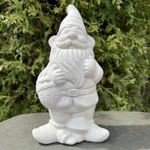 Concrete Garden Gnome Statue Cement Outdoor Yard Ornament 9&quot; Sculpture U... - $38.00