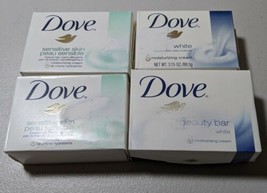 Lot Of Dove Soap Bars - White - Beauty Bar - Sensitive Skin - £12.21 GBP