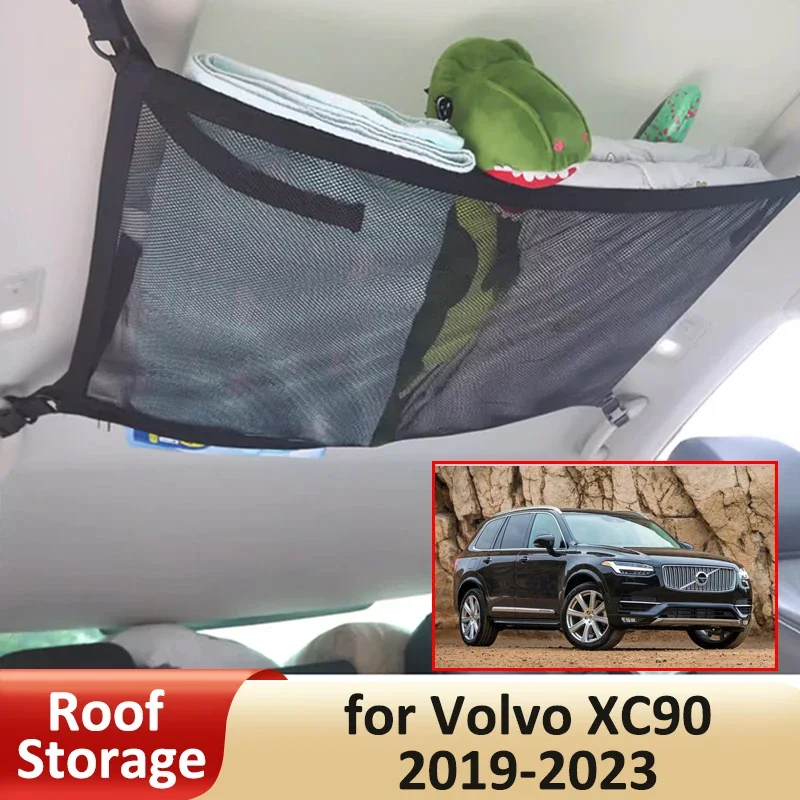 Storage for volvo xc90 90 2016 2023 2019 2018 2017 accessorie luggage suspended stowing thumb200