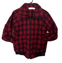 VINTAGE LL Bean Jacket Mens Medium Red Buffalo Plaid Wool Full Zip Hunti... - $1,316.98 MXN