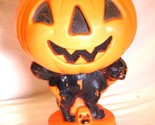 Empire Scarecrow Haystack Pumpkin Blow Mold Halloween Jack O Lantern - $59.39