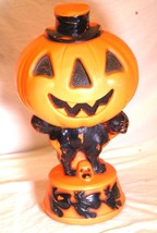 Empire Scarecrow Haystack Pumpkin Blow Mold Halloween Jack O Lantern - $59.39