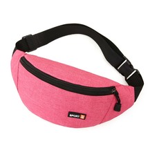  bag zipper chest bag sport run fanny pack waterproof crossbody bag fashion solid color thumb200