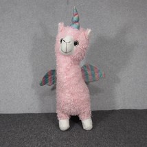 Hobby Lobby Llamacorn 20 in Plush Unicorn Llama Pink Rainbow Horn Wings Alicorn - £15.17 GBP