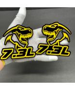 2 BADGES Godzilla Badges Emblem RAGING 7.3 Yellow/Black, Fender Angry Ag... - $42.99