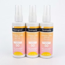 Neutrogena Invisible SPF 50 Face Mist Sunscreen 3.4oz Lot of 3 BB06/22+ - $48.33