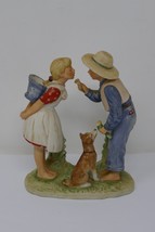Gorham Norman Rockwell Beguiling Buttercup Spring Bisque Ceramic Figurine - £19.65 GBP