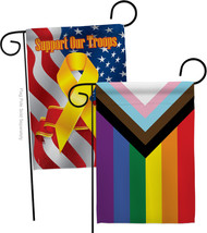 Progress Pride - Impressions Decorative Support Our Troops Garden Flags Pack GP1 - £24.75 GBP