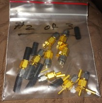 Loose Pack of 6  NEW 901-9511-2 Amphenol RF SMA Connector Plug Male 50 Ohm - $44.10