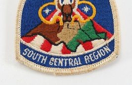 Vintage South Central Region Embroidered White Boy Scouts BSA Camp Patch - £9.42 GBP
