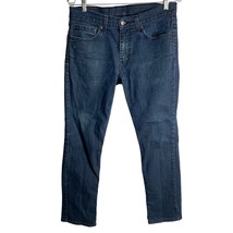 Levis 511 Slim Fit Stretch Denim Jeans 32 Med Wash 5 Pocket Mid Rise Button Zip - £21.82 GBP