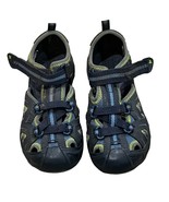 Merrell Boys Hydro Big Kid Youth Size 12 Leather Blue &amp; Green Sandals MC... - £15.26 GBP