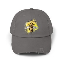 bee happy positive vibe Unisex Distressed Cap men women gift  - $23.63