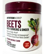 Nutrition Works Beets w/ Turmeric &amp; Ginger Powder Drink Folic Acid 7.1oz... - £23.39 GBP