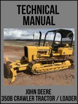 John Deere 350B Crawler Tractor &amp; Loader Technical Manual TM1032 On USB Drive - £14.15 GBP