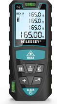 Laser Measure, Mileseey by  165 Feet Digital Laser Distance Meter with 2 Bubble - £29.27 GBP