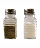 Salt and Pepper Shaker Set (Clear Glass) Classic Design Premium Quality ... - $10.48 CAD